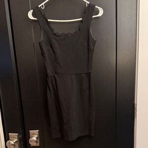 love...ady Black Mini Dress